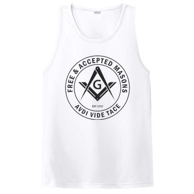 Masonic F & Am Square & Compass Stealth Modern Freemason PosiCharge Competitor Tank