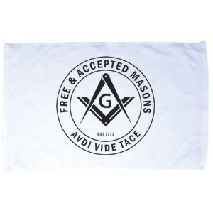 Masonic F & Am Square & Compass Stealth Modern Freemason Microfiber Hand Towel