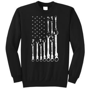 Mechanic Flag American Patriotic Flag Car Mechanic Usa Flag Sweatshirt