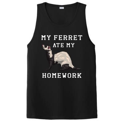 My Ferret Ate My Homework Rodent Animal European Polecat Gift PosiCharge Competitor Tank