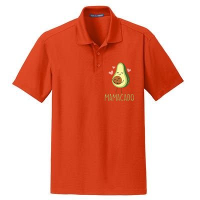 Mamacado Funny Avocado Mom Gifts For Pregnancy Announcement Dry Zone Grid Polo