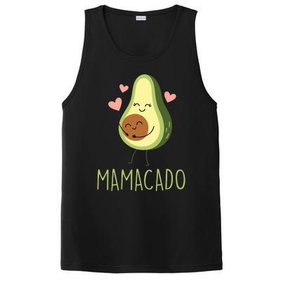 Mamacado Funny Avocado Mom Gifts For Pregnancy Announcement PosiCharge Competitor Tank