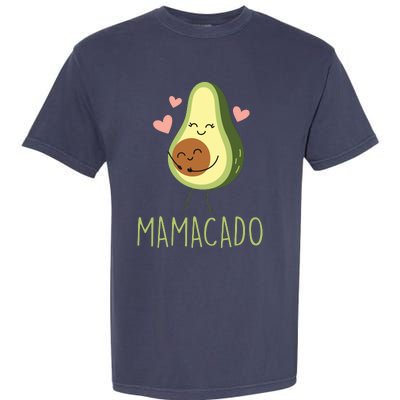 Mamacado Funny Avocado Mom Gifts For Pregnancy Announcement Garment-Dyed Heavyweight T-Shirt