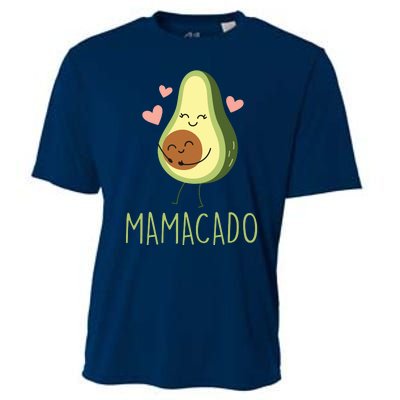 Mamacado Funny Avocado Mom Gifts For Pregnancy Announcement Cooling Performance Crew T-Shirt