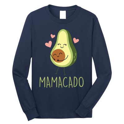 Mamacado Funny Avocado Mom Gifts For Pregnancy Announcement Long Sleeve Shirt