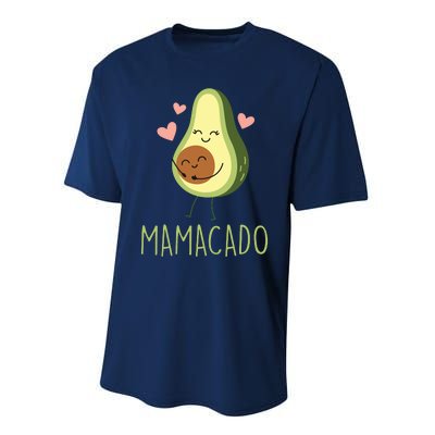 Mamacado Funny Avocado Mom Gifts For Pregnancy Announcement Performance Sprint T-Shirt