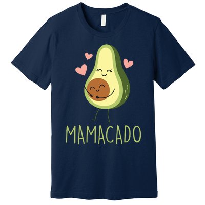 Mamacado Funny Avocado Mom Gifts For Pregnancy Announcement Premium T-Shirt