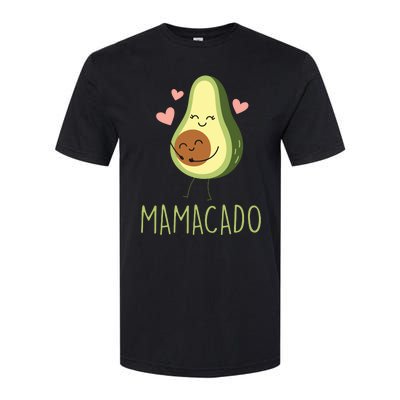 Mamacado Funny Avocado Mom Gifts For Pregnancy Announcement Softstyle CVC T-Shirt