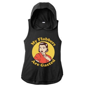 My Flabbers Are Gasted Flabbergasted Funny Retro Woman Ladies PosiCharge Tri-Blend Wicking Draft Hoodie Tank