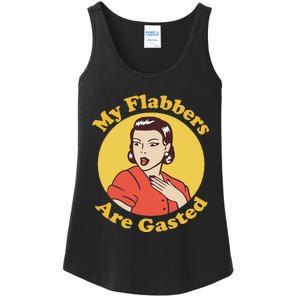 My Flabbers Are Gasted Flabbergasted Funny Retro Woman Ladies Essential Tank