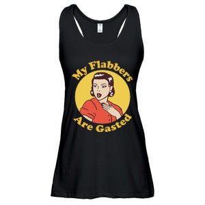 My Flabbers Are Gasted Flabbergasted Funny Retro Woman Ladies Essential Flowy Tank