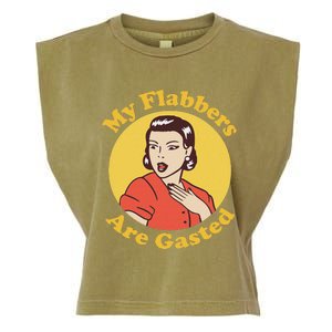 My Flabbers Are Gasted Flabbergasted Funny Retro Woman Garment-Dyed Women's Muscle Tee