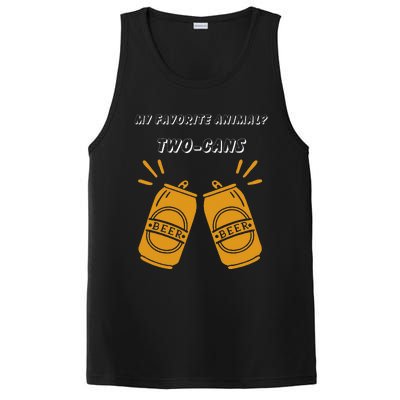 My Favorite Animal Is Twocans Beer PosiCharge Competitor Tank