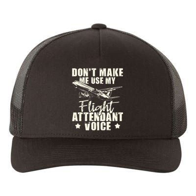 My Flight Attendant Voice Aviation Stewardess Plane Pilot Yupoong Adult 5-Panel Trucker Hat