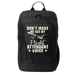 My Flight Attendant Voice Aviation Stewardess Plane Pilot City Backpack