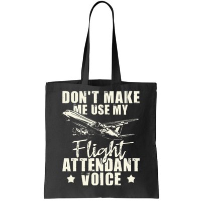 My Flight Attendant Voice Aviation Stewardess Plane Pilot Tote Bag