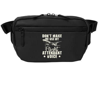 My Flight Attendant Voice Aviation Stewardess Plane Pilot Crossbody Pack