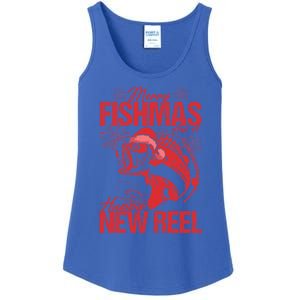 Merry Fishmas And Happy New Reel Fishing Christmas New Year Gift Ladies Essential Tank