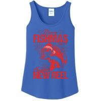 Merry Fishmas And Happy New Reel Fishing Christmas New Year Gift Ladies Essential Tank