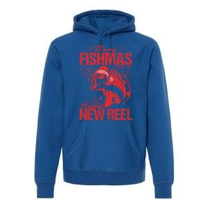 Merry Fishmas And Happy New Reel Fishing Christmas New Year Gift Premium Hoodie