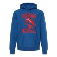 Merry Fishmas And Happy New Reel Fishing Christmas New Year Gift Premium Hoodie