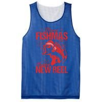 Merry Fishmas And Happy New Reel Fishing Christmas New Year Gift Mesh Reversible Basketball Jersey Tank