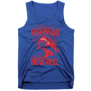 Merry Fishmas And Happy New Reel Fishing Christmas New Year Gift Tank Top