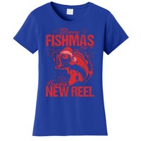 Merry Fishmas And Happy New Reel Fishing Christmas New Year Gift Women's T-Shirt