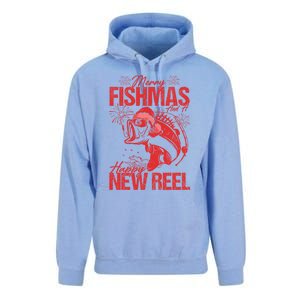 Merry Fishmas And Happy New Reel Fishing Christmas New Year Gift Unisex Surf Hoodie