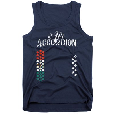 Mexican Flag Air Accordion Flag Of Mexico Fiesta Tank Top