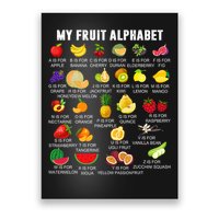 My Fruit Alphabet Fun Learning Reading Toddler Kids Fruits Poster