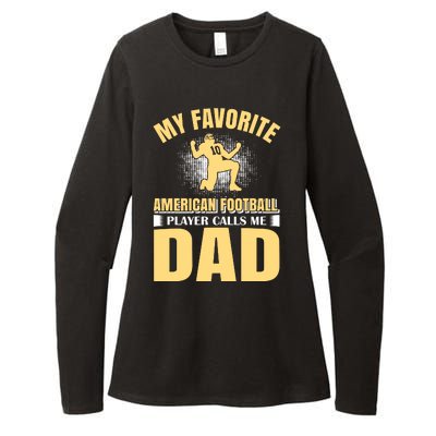 My Favorite American Football Player Calls Me Dad Womens CVC Long Sleeve Shirt