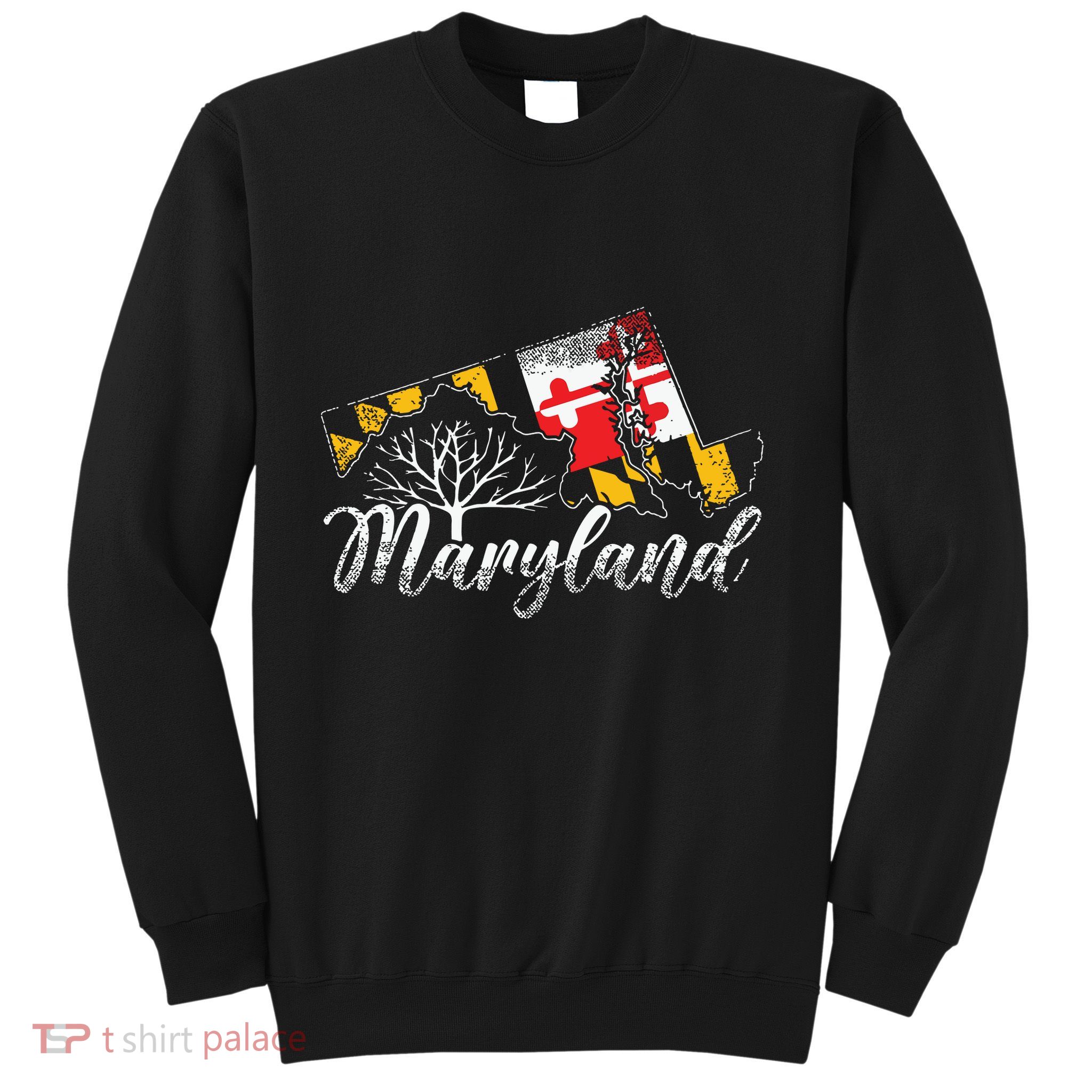 Maryland Flag And Pride Home Family Vintage Maryland Sweatshirt
