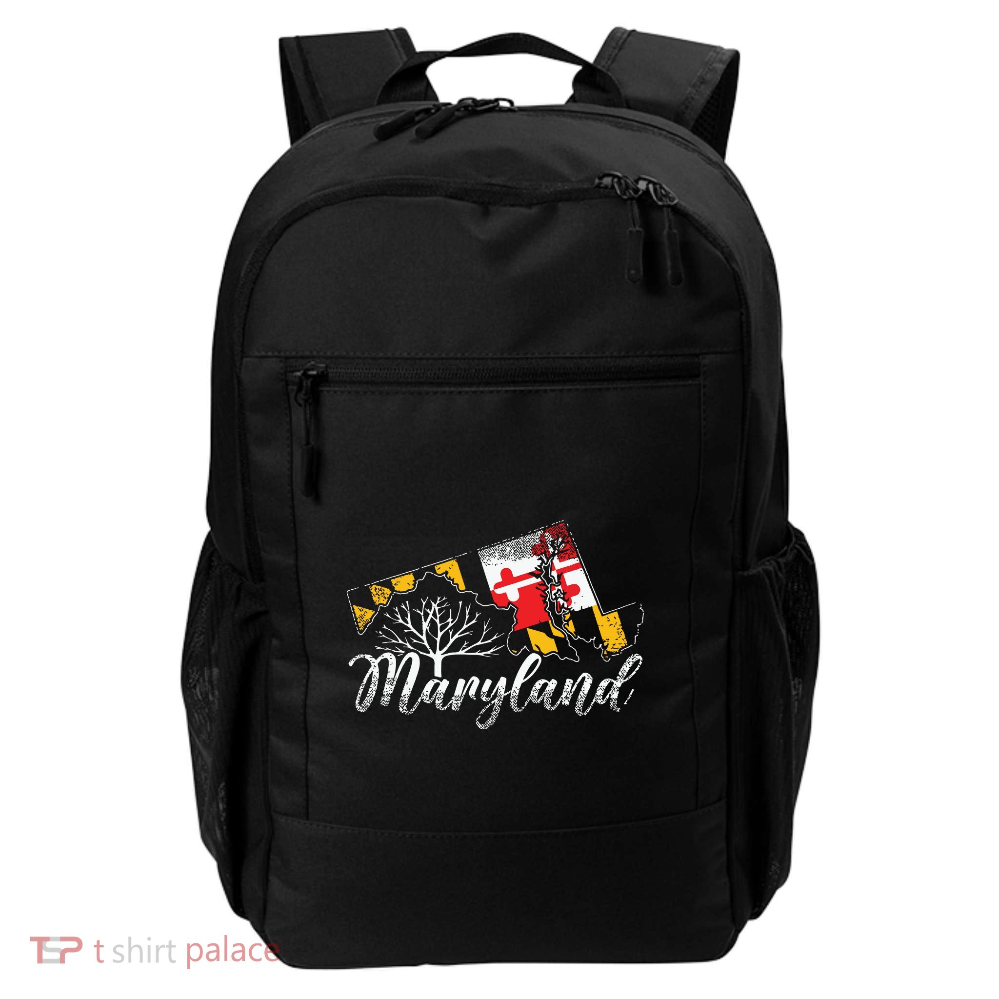 Maryland Flag And Pride Home Family Vintage Maryland Backpack