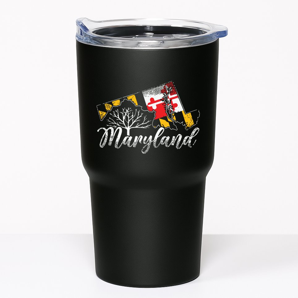 Maryland Flag And Pride Home Family Vintage Maryland Tumbler