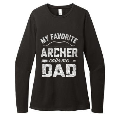 My Favorite Archer Calls Me Dad Archery FatherS Day Womens CVC Long Sleeve Shirt