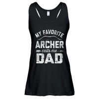 My Favorite Archer Calls Me Dad Archery FatherS Day Ladies Essential Flowy Tank