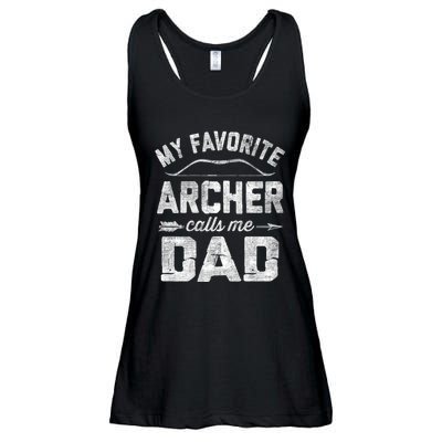 My Favorite Archer Calls Me Dad Archery FatherS Day Ladies Essential Flowy Tank