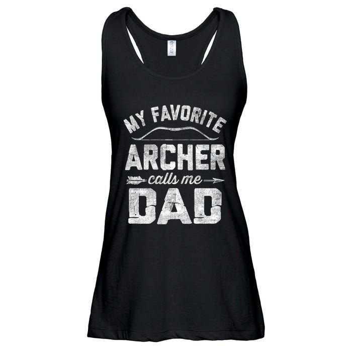 My Favorite Archer Calls Me Dad Archery FatherS Day Ladies Essential Flowy Tank