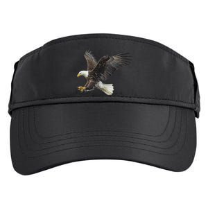 Majestic Flying American Bald Eagle Adult Drive Performance Visor