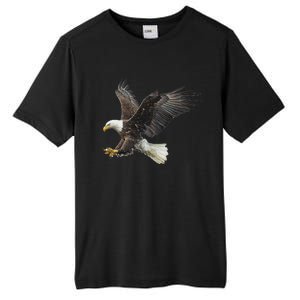 Majestic Flying American Bald Eagle Tall Fusion ChromaSoft Performance T-Shirt