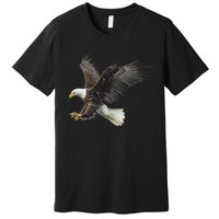 Majestic Flying American Bald Eagle Premium T-Shirt