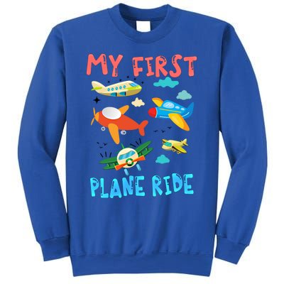 My First Airplane Ride Gift First Time Flying Gift Sweatshirt