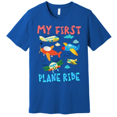 My First Airplane Ride Gift First Time Flying Gift Premium T-Shirt