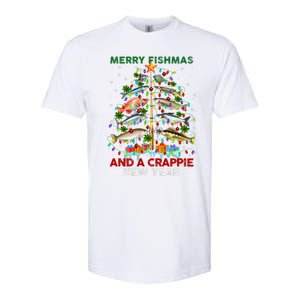 Merry Fishmas And A Crappie New Year Xmas For Fisherman Softstyle CVC T-Shirt