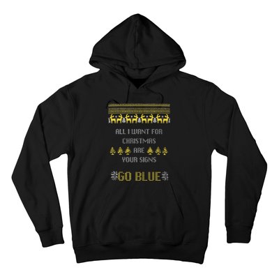 Michigan Football All I Want For Christmas Are Your Signs Hoodie