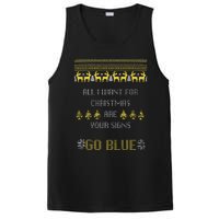 Michigan Football All I Want For Christmas Are Your Signs PosiCharge Competitor Tank