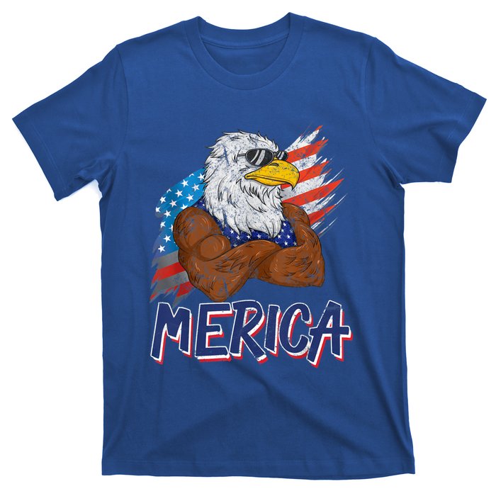 Merica Freedom American Usa Eagle Patriotic 4th Of July Gift T-Shirt