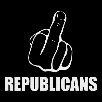 Middle Finger Anti Fuck Gop Pro Democrat Anti Republican T-Shirt