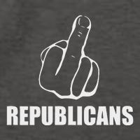 Middle Finger Anti Fuck Gop Pro Democrat Anti Republican Vector Backpack